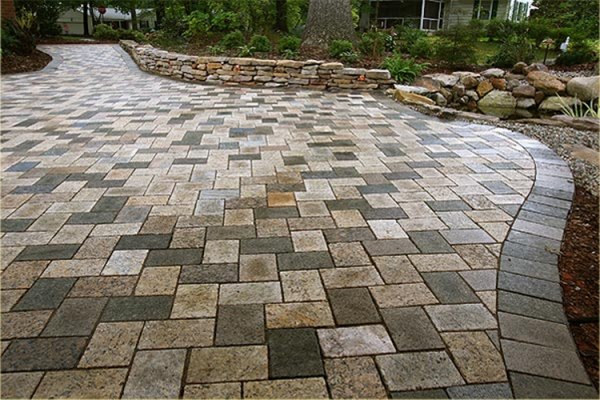 Patio diy paver patio cost patio flagstone patio natural stone ... Idées patio Wall