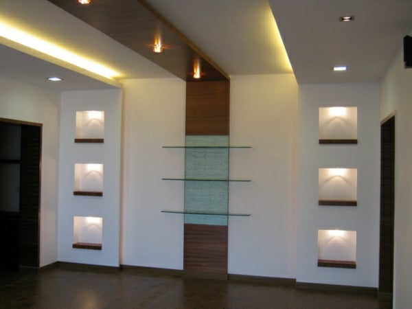 Plafond bois moderne