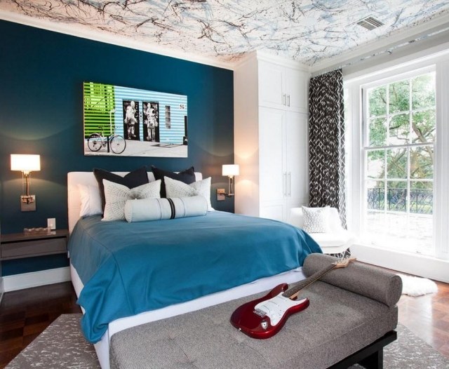 Peinture bleu nuit chambre – lombards Peinture bleu nuit chambre