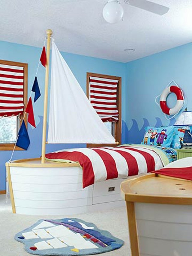 Decor : une chambre d enfant a l esprit marin 34 grenoble ... Marin inspiration de bébé Chambre