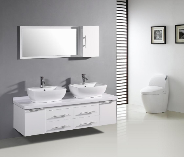 Salle de bain grise – 30 idées sympas pour votre maison moderne