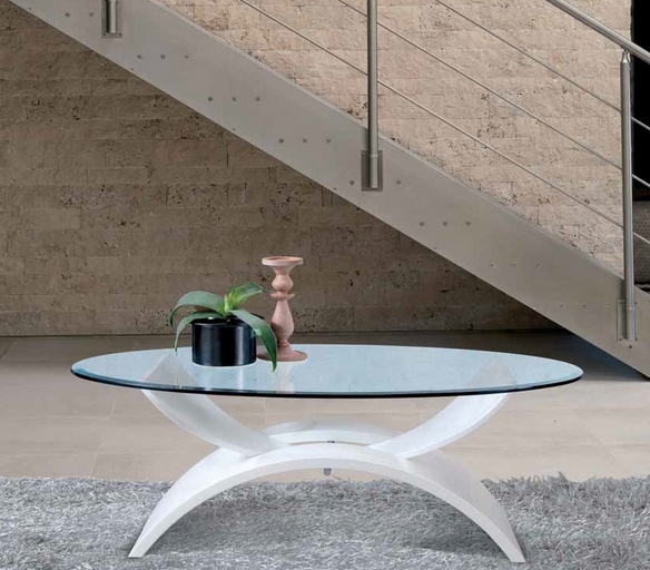 table basse contemporaine ovale