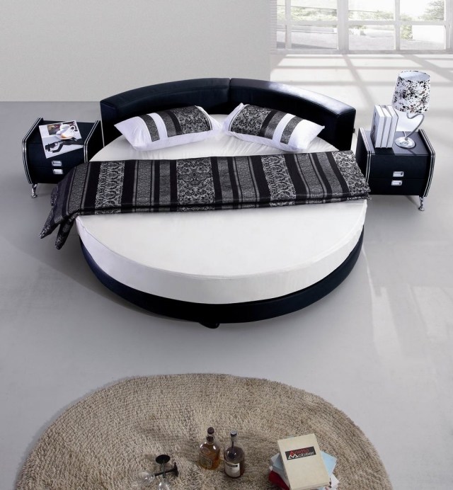 Tapis noir et blanc chambre ~ tazmik.com for . Inspiration Moderne Chambre