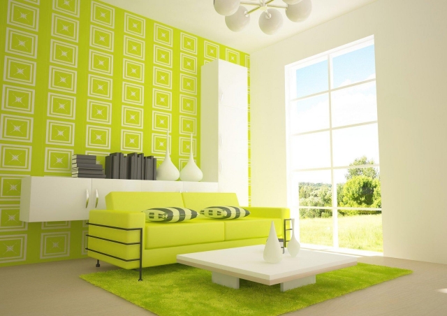 Décoration intérieure - idées colorées pour la salle de séjour