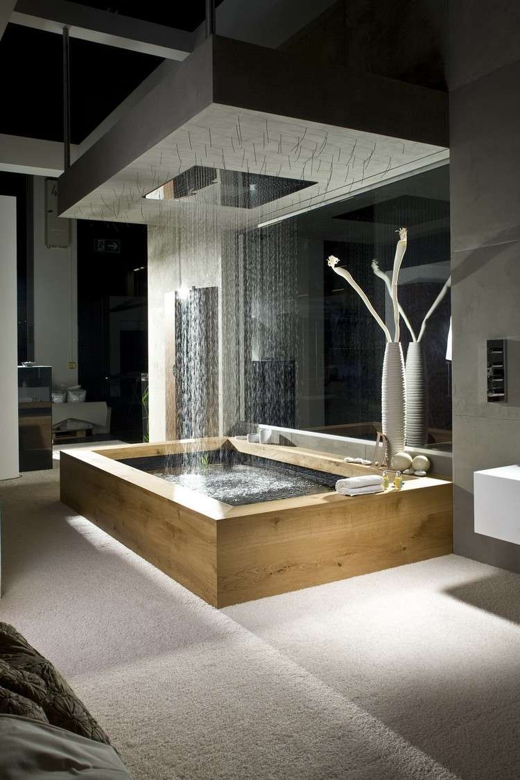 Idée de douche à effet pluie en 30 photos magnifiques!