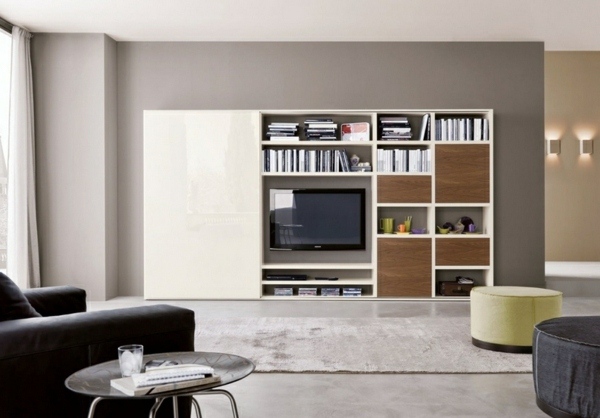 Meuble salon bois: bonnes affaires tunisie maison meubles dà ... Meuble de salon en cuir blanc os