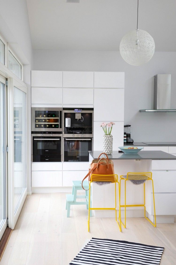 Petite cuisine moderne quels meubles de cuisine ouverte?