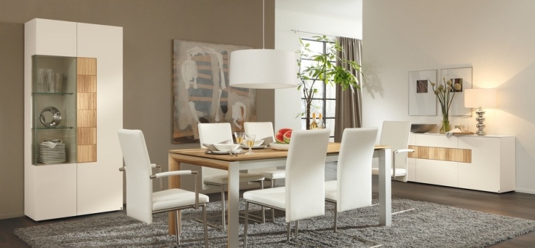 Ã manger blanche et bois Table salle a manger blanche ikea