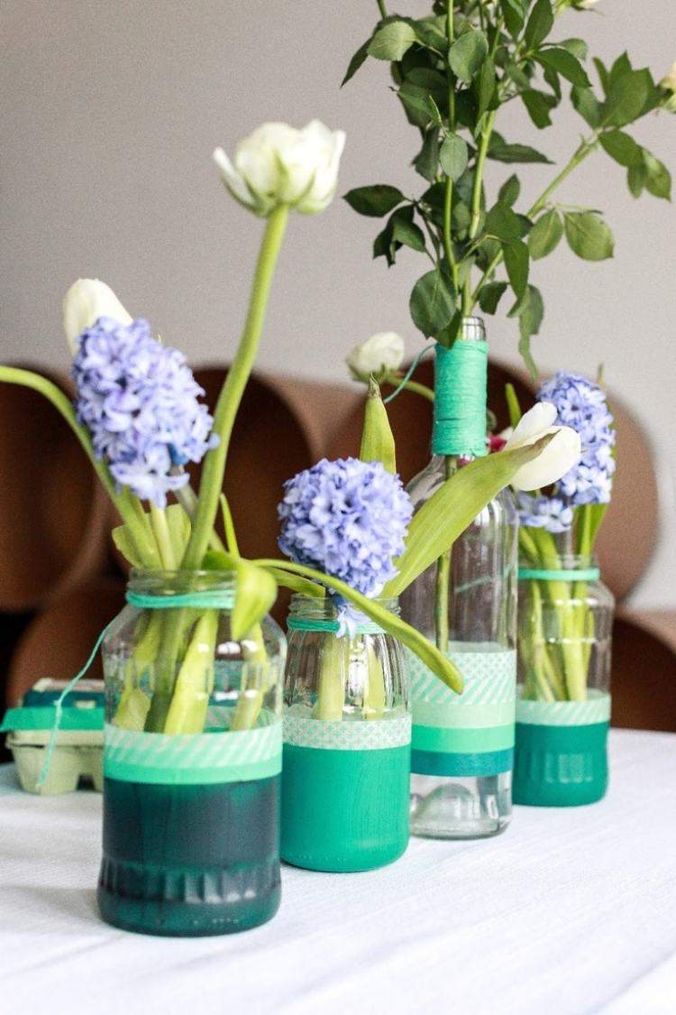 Idées déco de printemps: bouquets de fleurs vases 30 photos