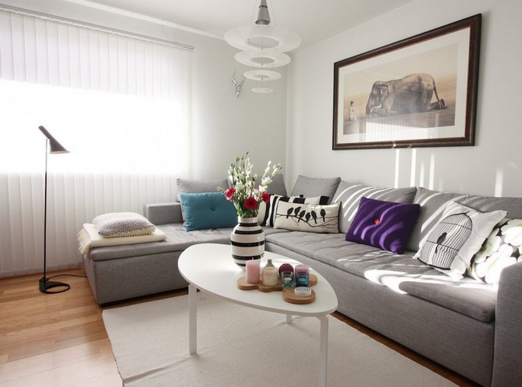 Salon chic et moderne ~ tazmik.com for . Deco salon classique moderne