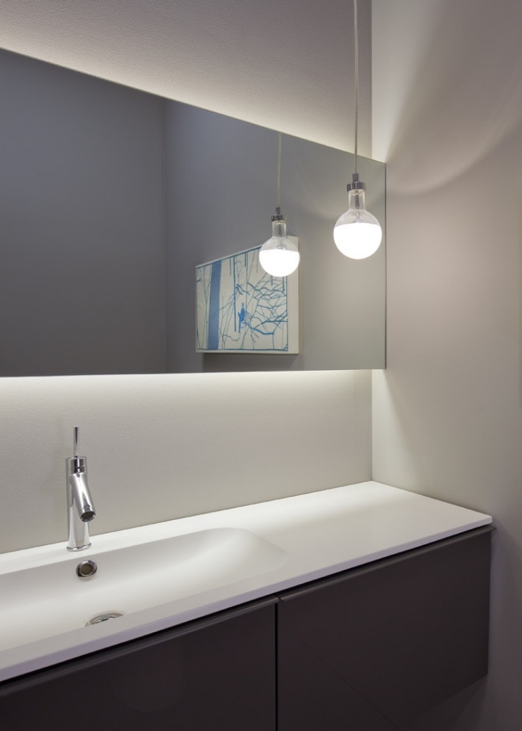 Idées d' éclairage indirect mural dans les intérieurs modernes