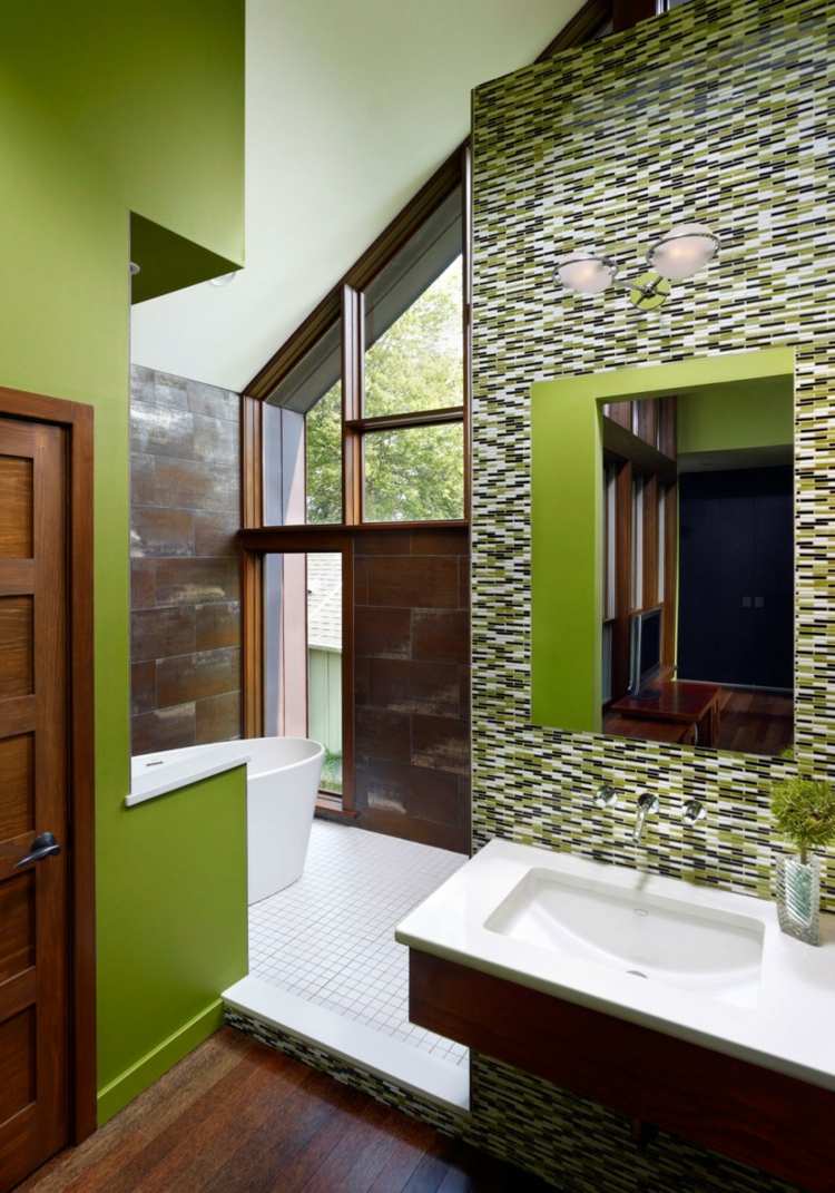 Couleur salle de bain en 55 idées de carrelage et décoration