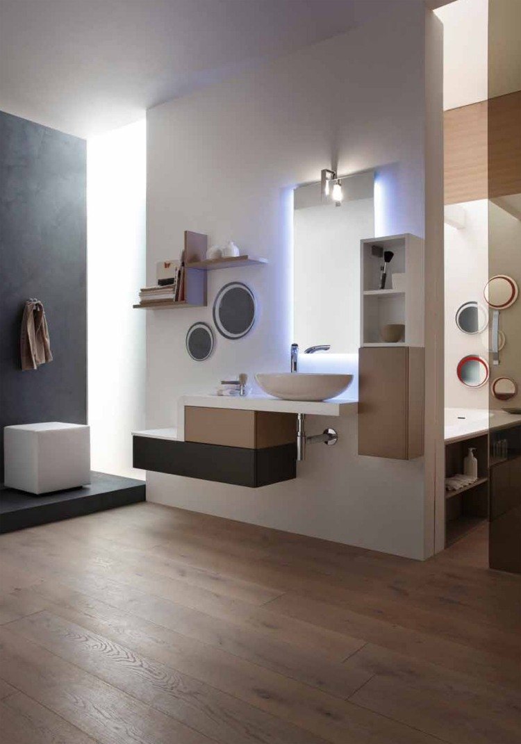 Meuble salle de bain bois en 55 idées fascinantes!