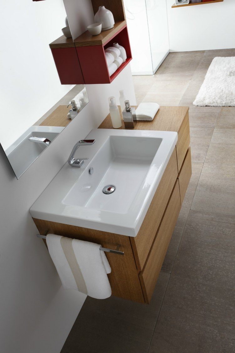Meuble salle de bain bois en 55 idées fascinantes!
