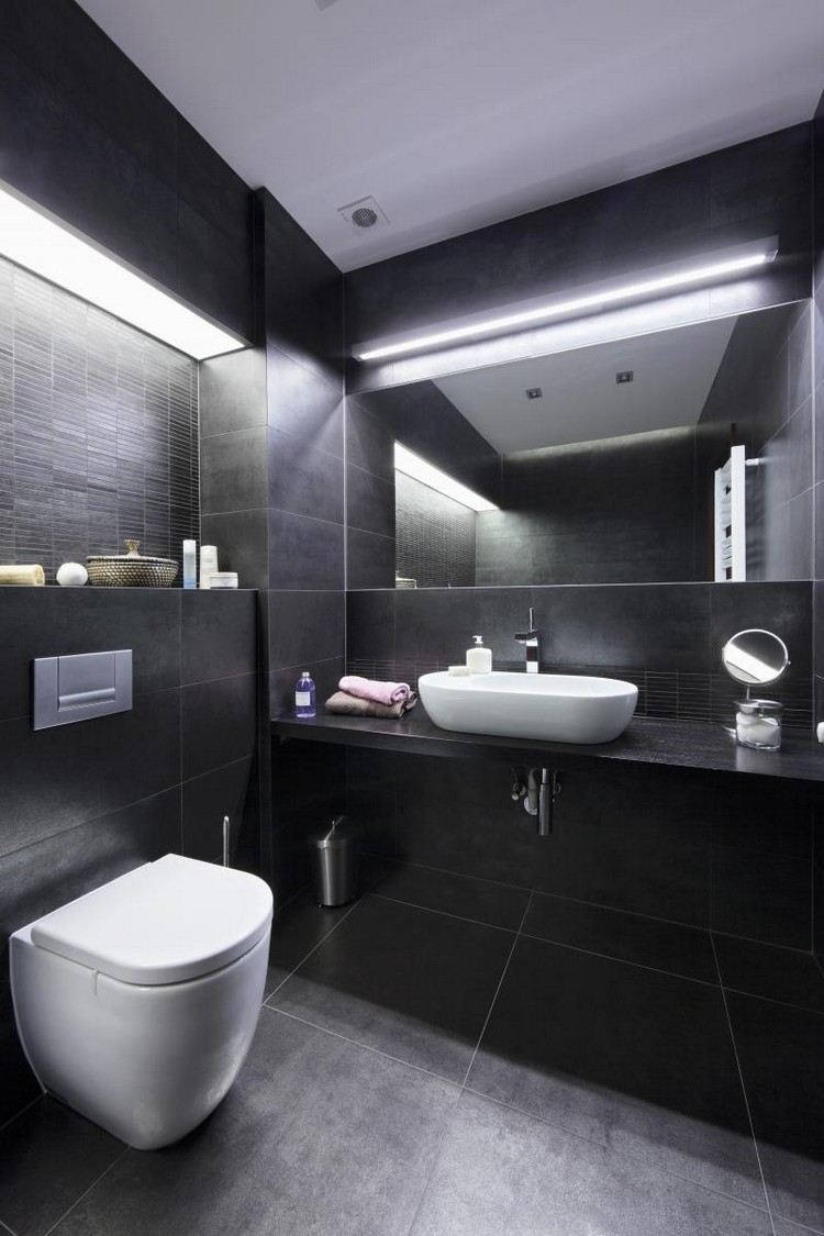 Meuble salle de bains bois, carrelage et déco en 105 idées!