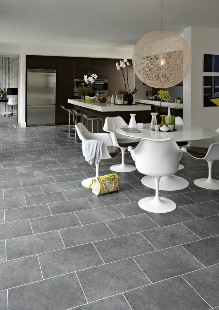 Carrelage gris mural et de sol –55 idées 'intérieur et extérieur