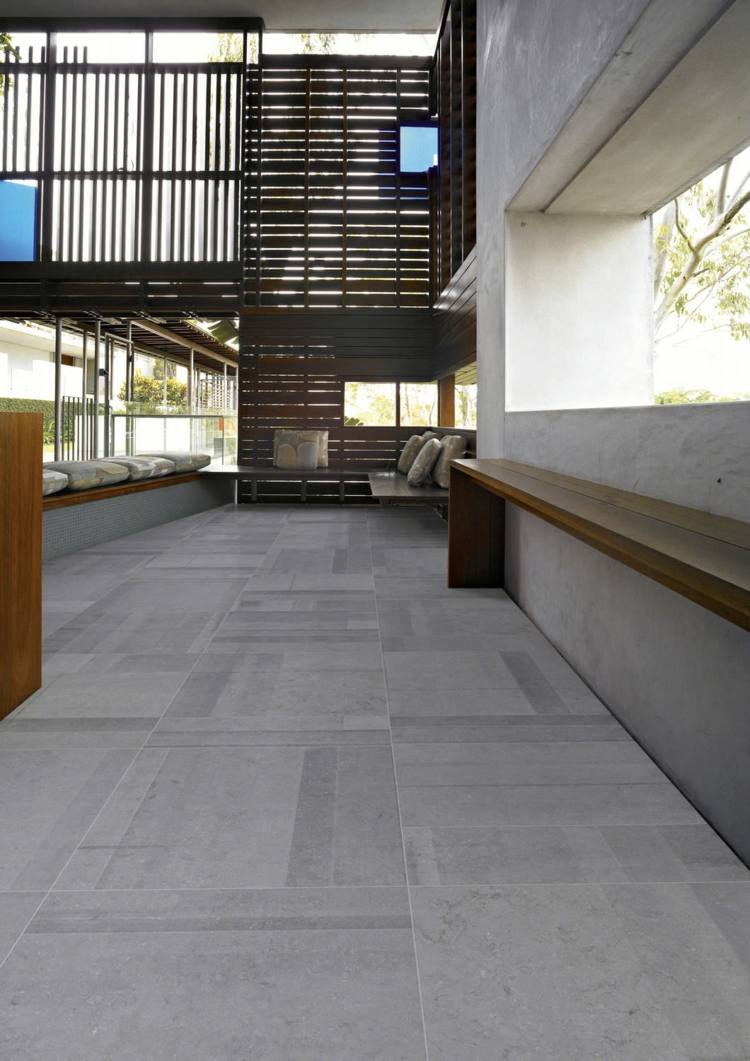 Carrelage gris mural et de sol –55 idées 'intérieur et extérieur