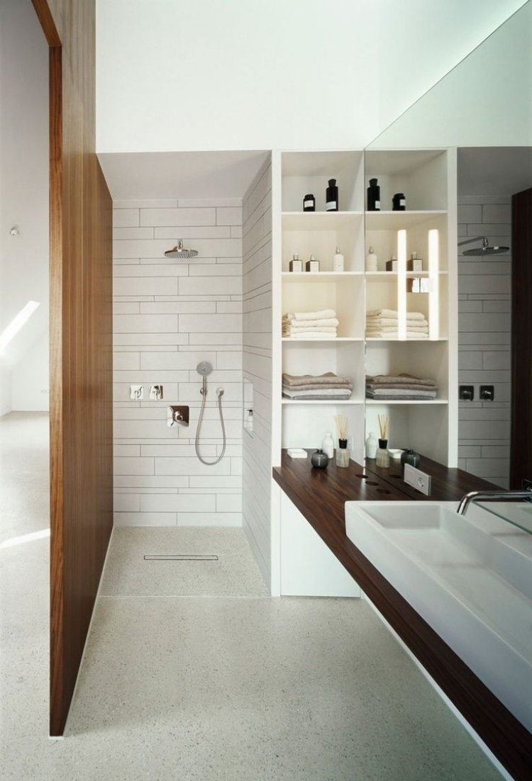 Douche à l'italienne encastrable 50 salles de bains modernes!