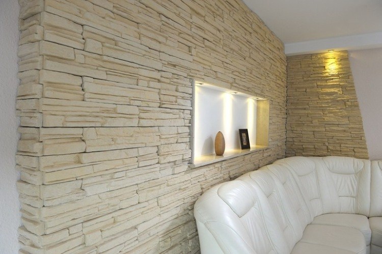 Decorazione pareti effetto pietra: cantiere ripamonti effetto ... Parete finto muro