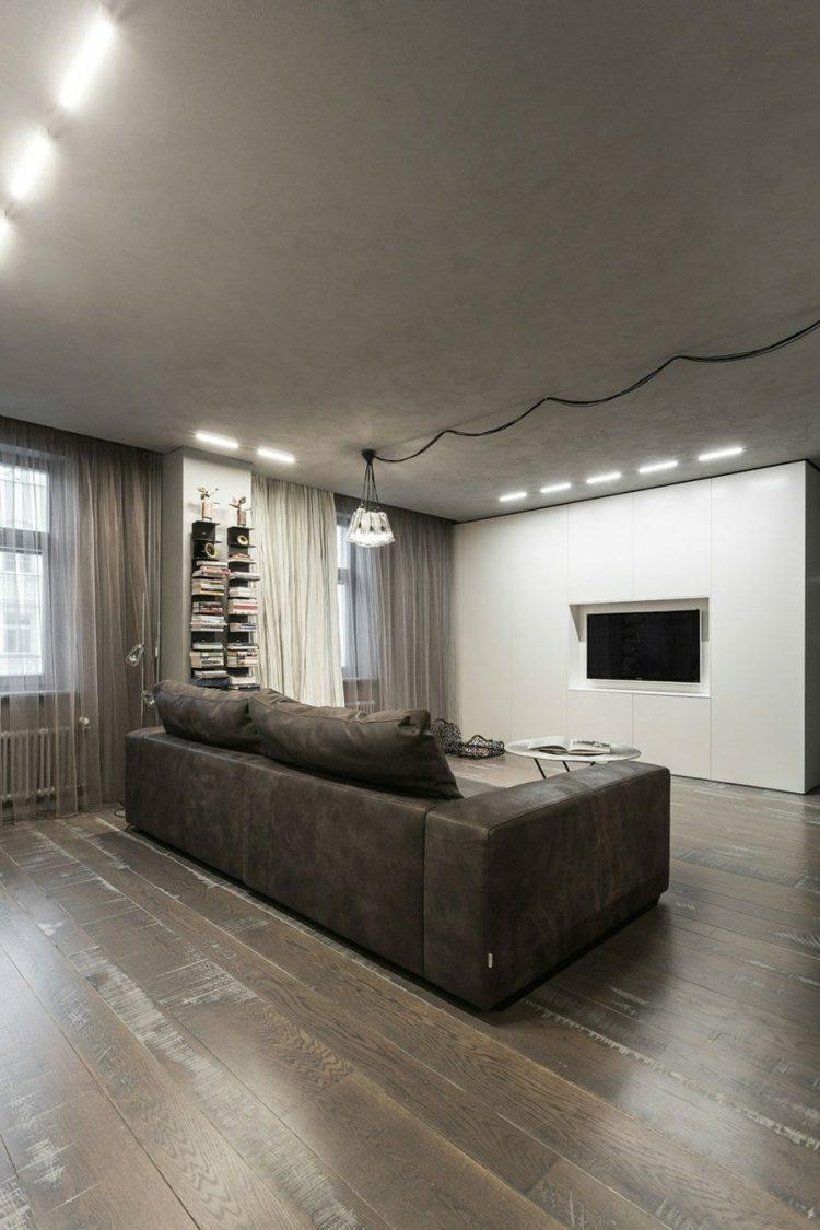Faux plafond salon moderne: une moderne arc et faux plafond en ...