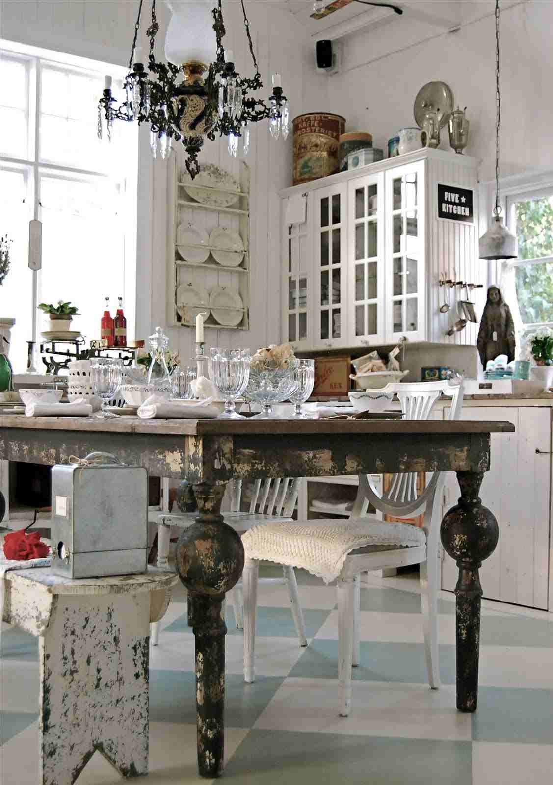Cuisine shabby chic: 45 idées fascinantes pour vous!