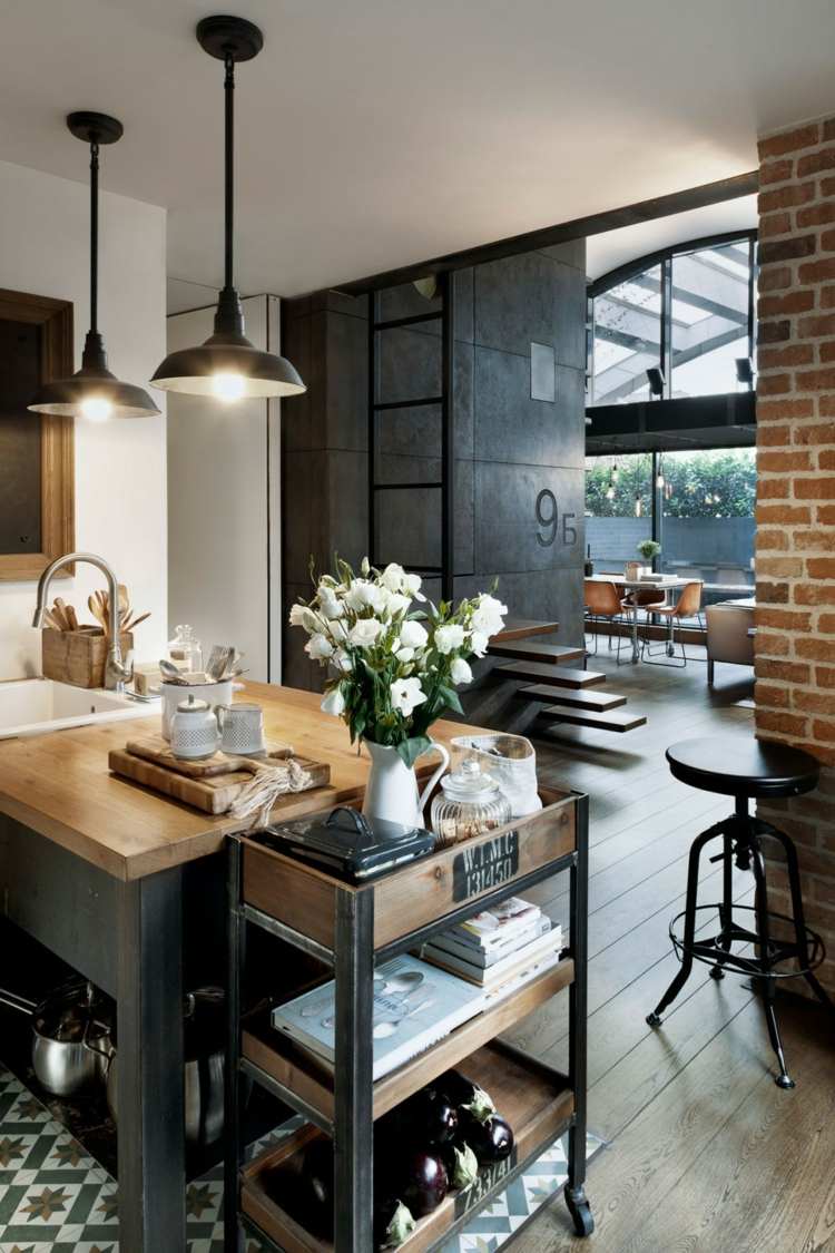 Déco loft industriel un studio super en brique et bois à sofia