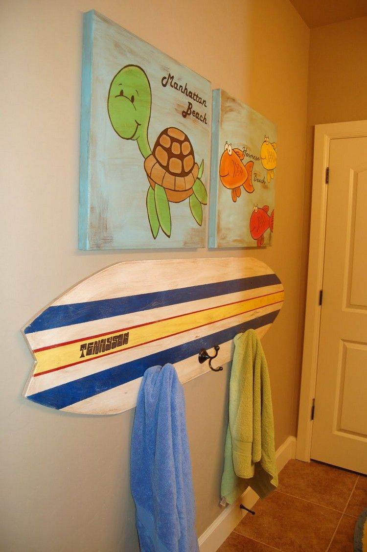Déco chambre enfant avec planche de surf 50 inspirations!