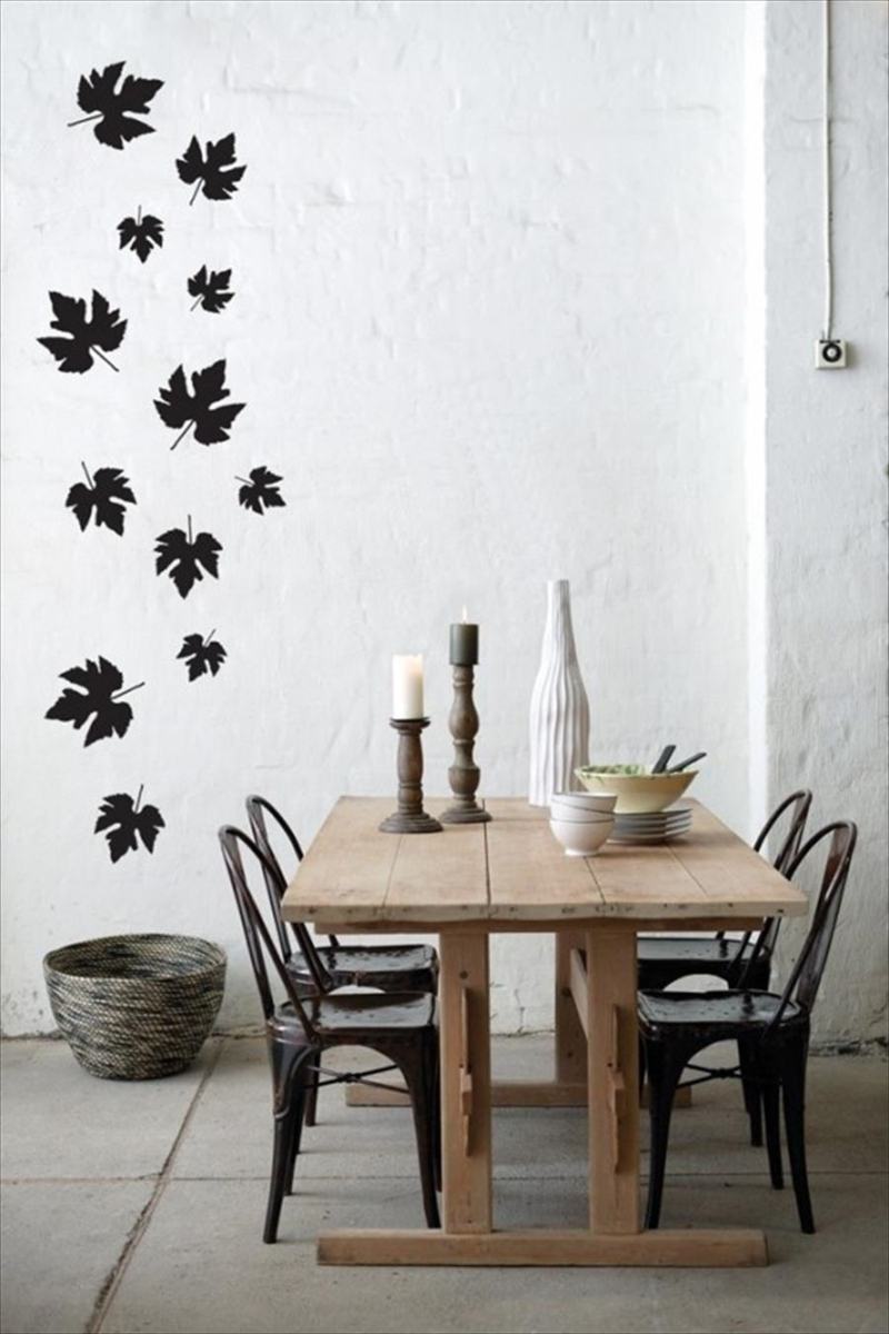 Déco originale automne et hiver dans l'intérieur scandinave