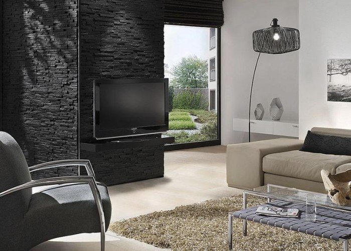 Wohnzimmer steinwand bilder: steinwand im wohnzimmer. wohnzimmer ...