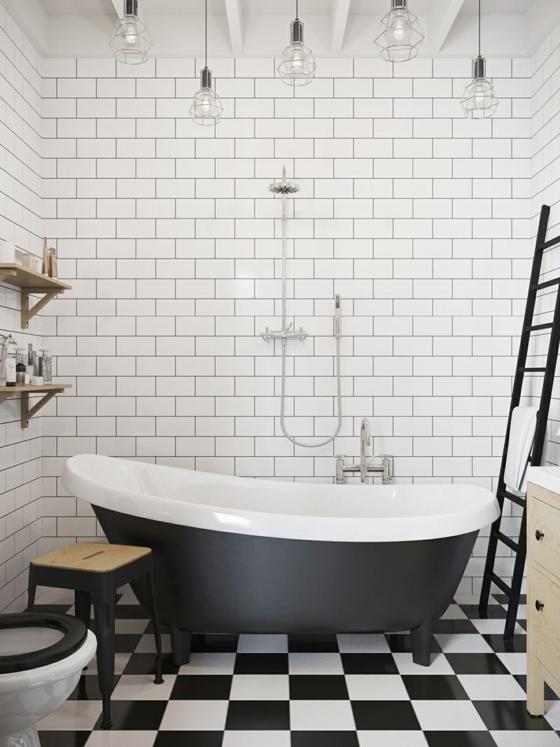 Aménagement studio de style scandinave couleurs fraîches