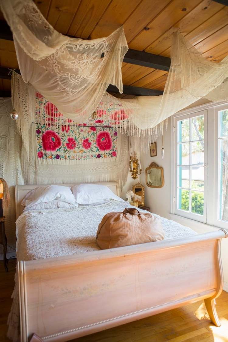 Chambre bohème – atmosphère romantique en blanc