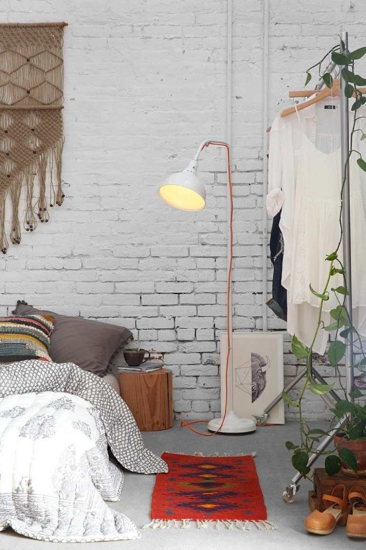 Chambre bohème – atmosphère romantique en blanc