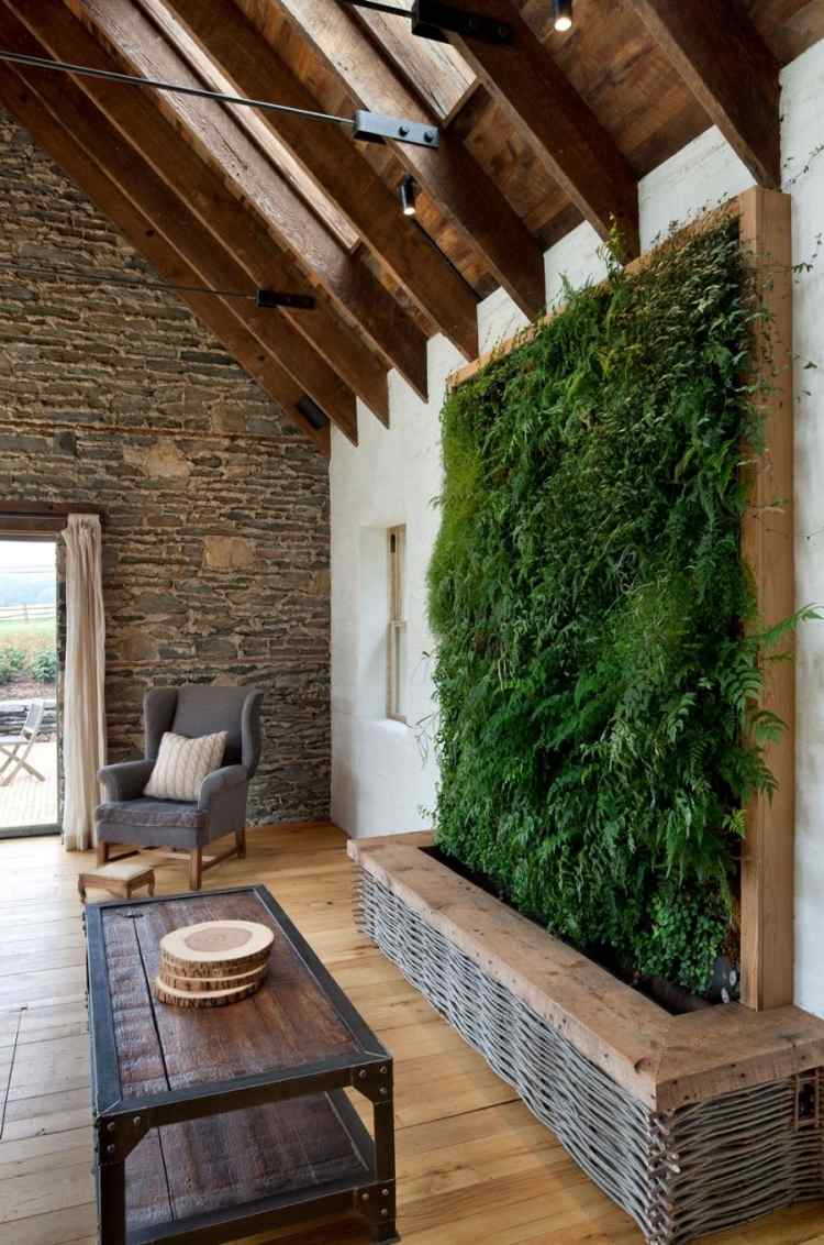 Mur végétal intérieur en 80 idées pour la maison écologique