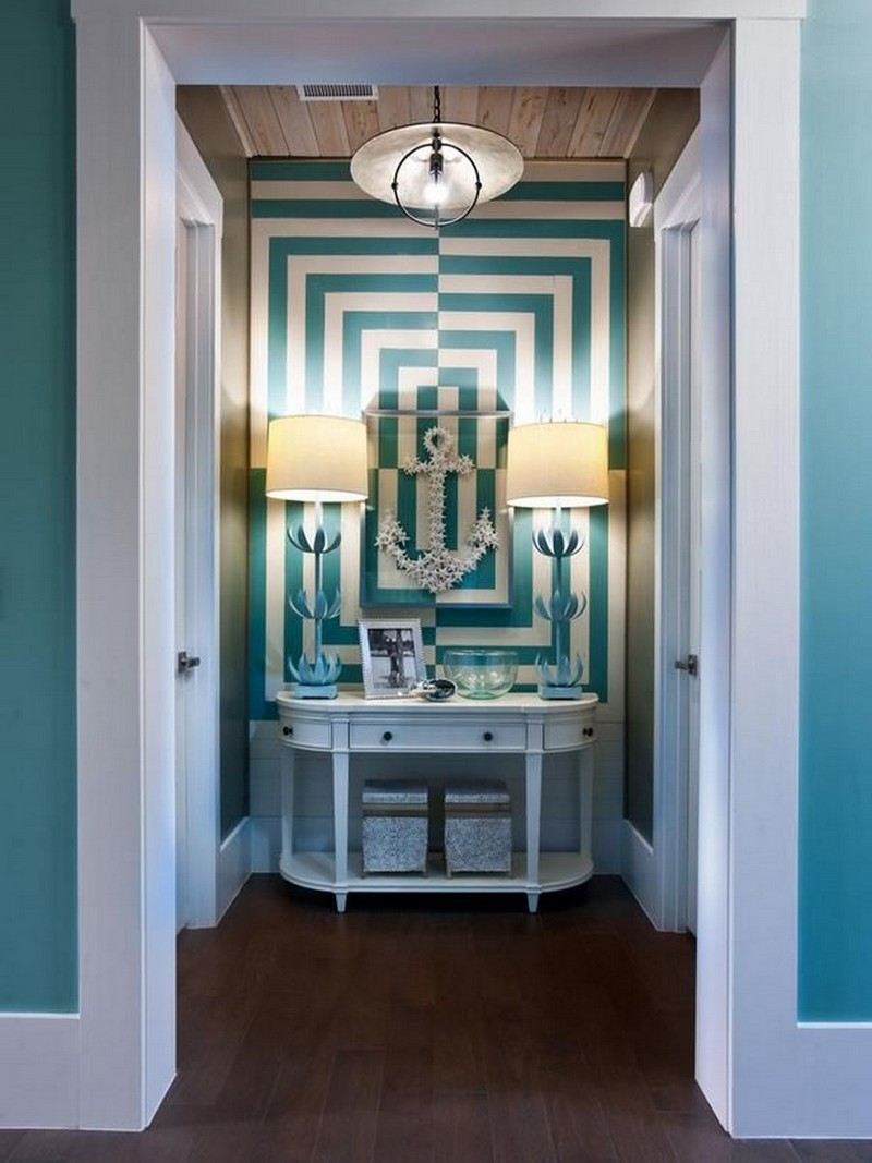 Peinture couloir et décoration de l'entrée 57 idées en couleurs