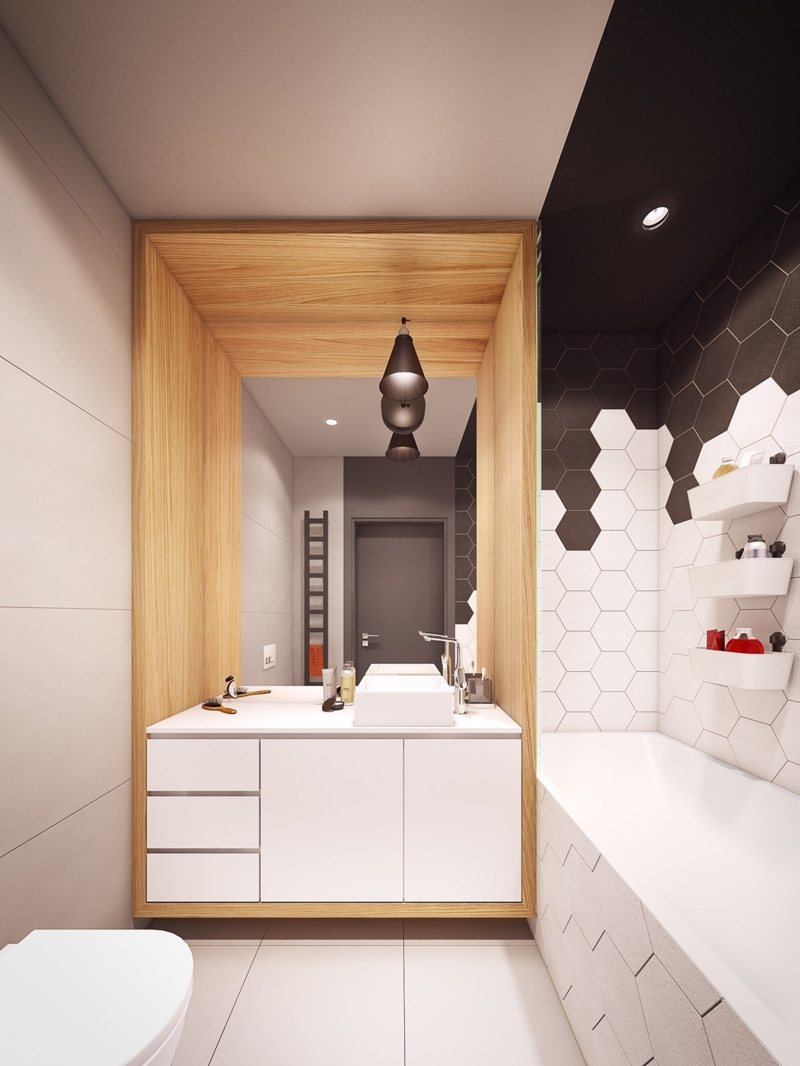 Décoration colorée –accrocheur dans une maison contemporaine