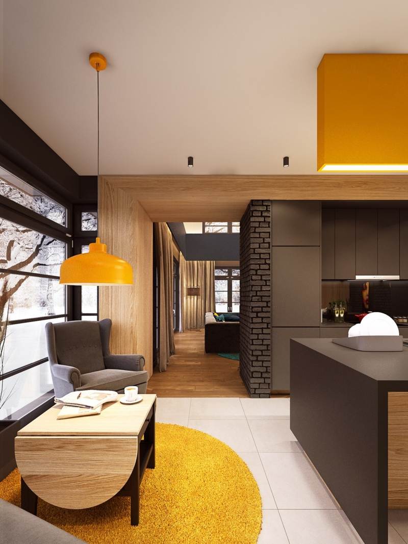 Décoration colorée –accrocheur dans une maison contemporaine