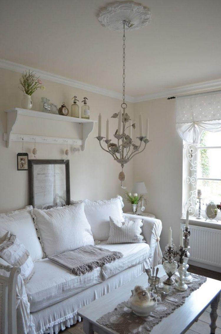 Déco et meubles shabby chic dans le salon – 55 idées vintage