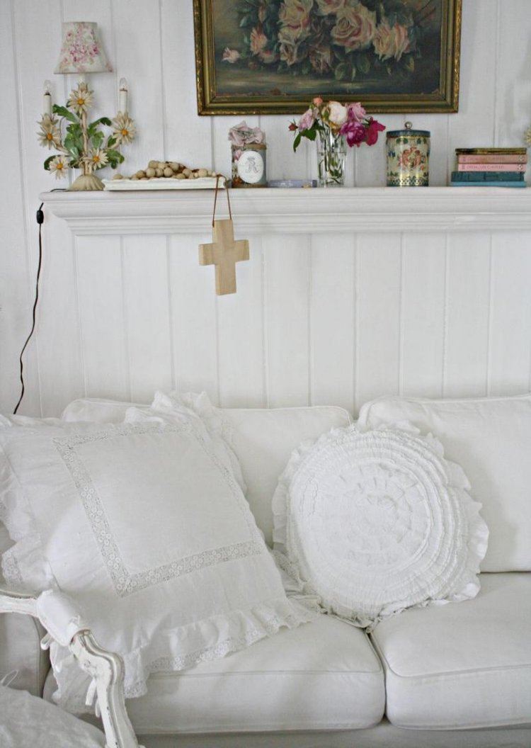 Déco et meubles shabby chic dans le salon – 55 idées vintage