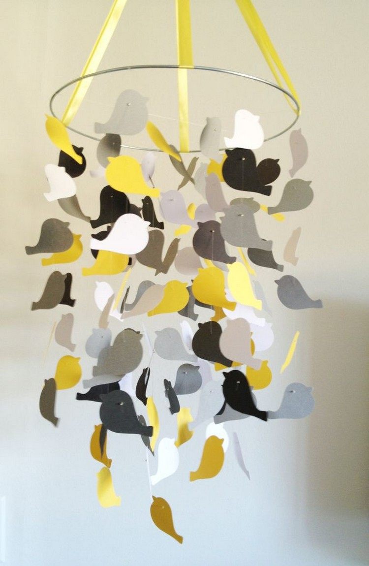 Mobile bébé à faire soi même en papier – idées et instructions