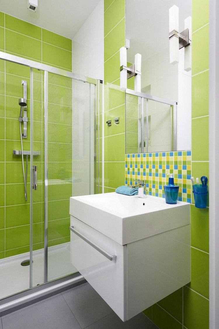 Peinture carrelage salle de bain – idées de motifs et couleurs