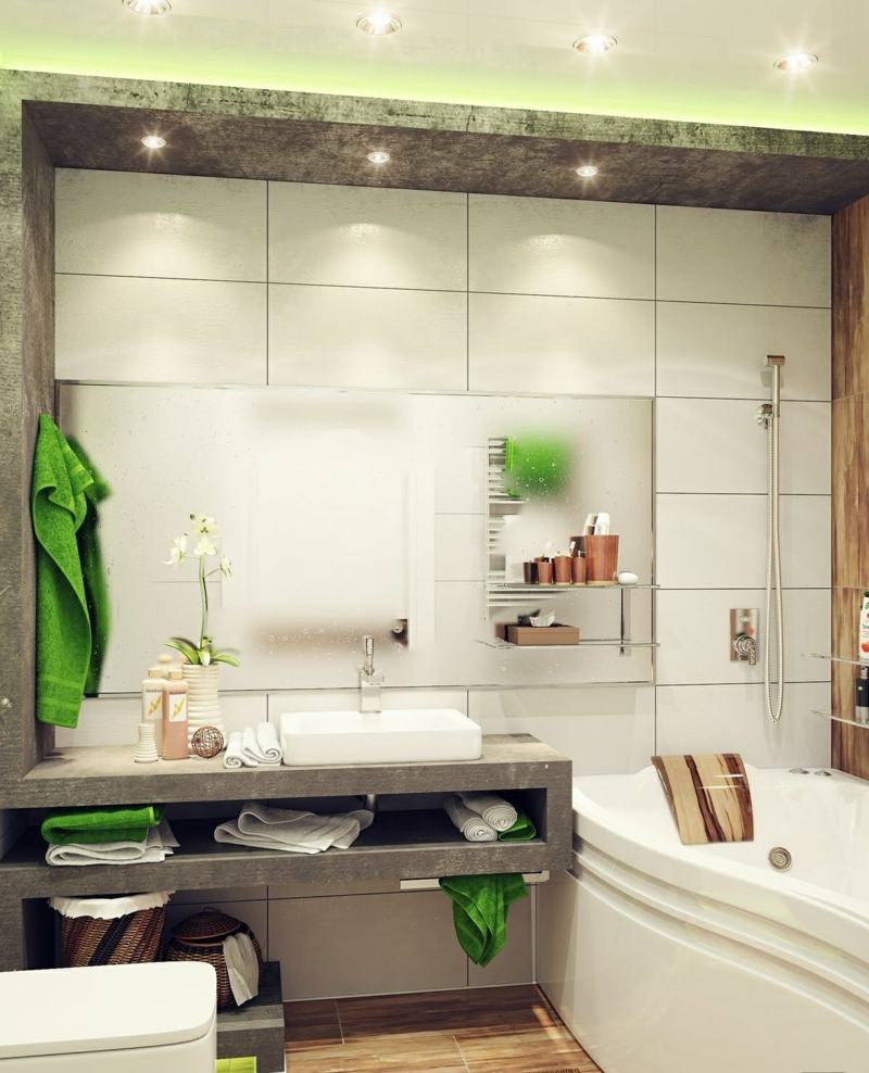 Petite salle de bains avec wc: 55 idées de meubles et déco