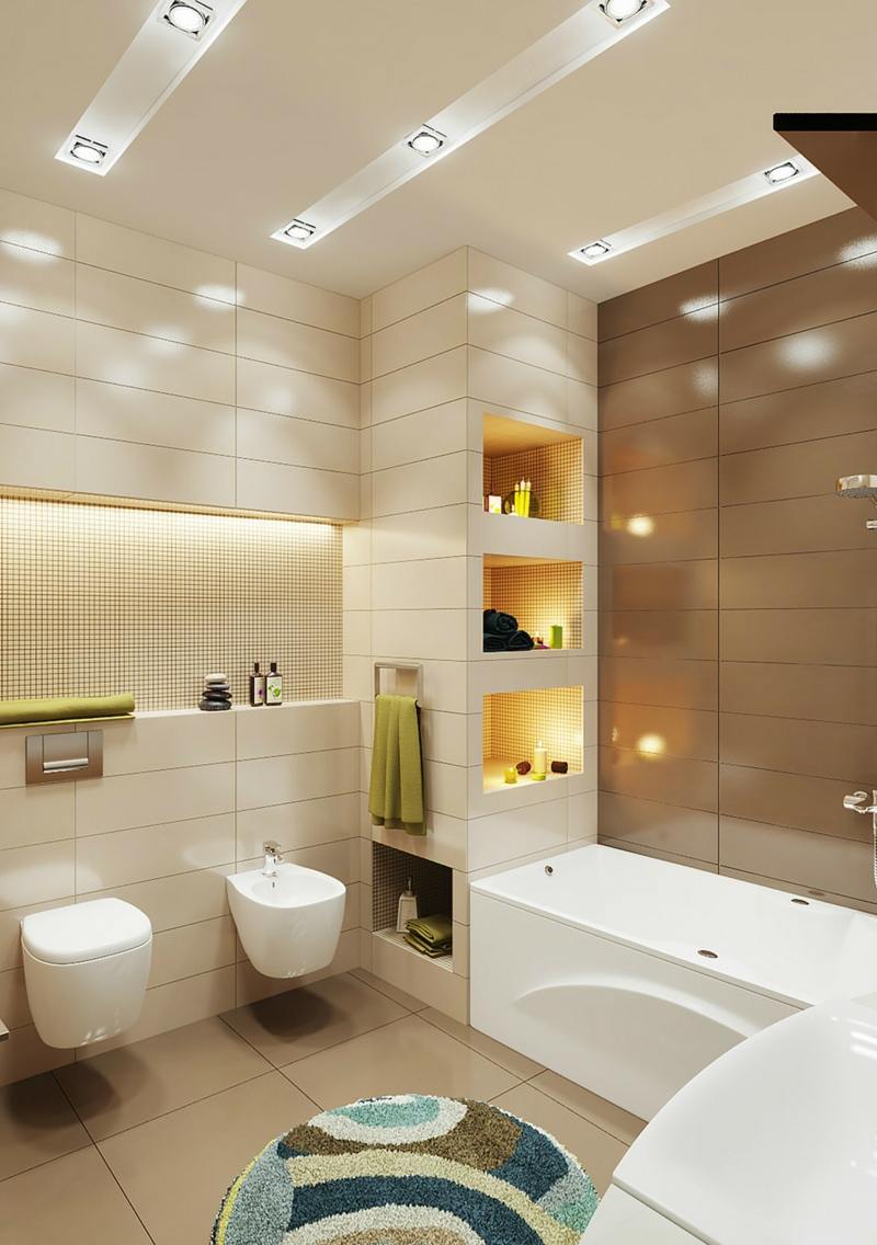 Petite salle de bains avec wc: 55 idées de meubles et déco