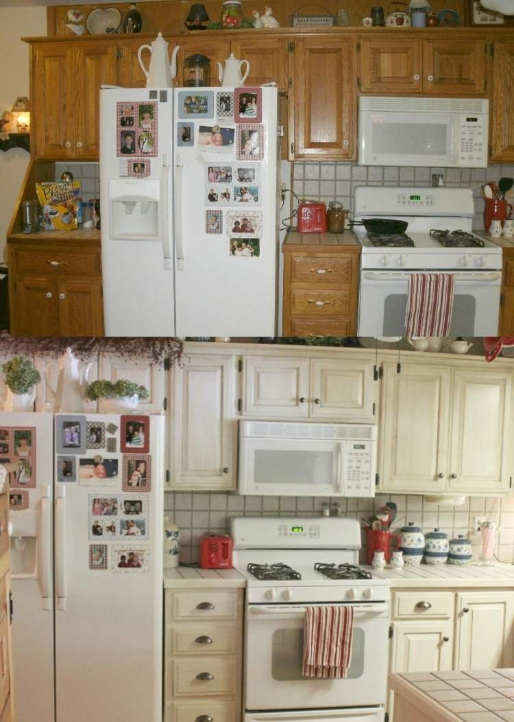 Rénovation cuisine: 37 idées armoires et photos avant/après