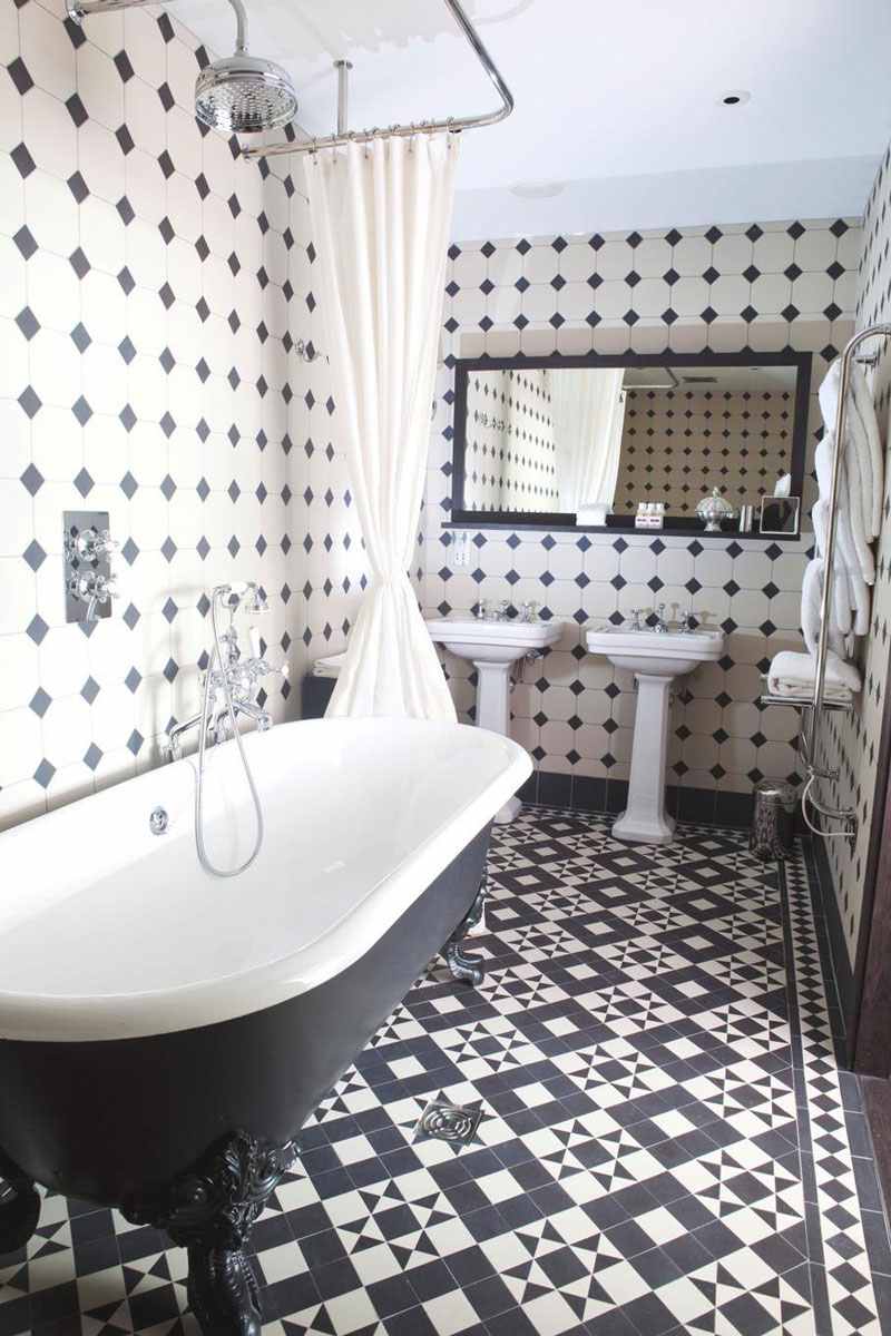 Faience retro salle de bain: carrelage retro mural brillant blanc ...