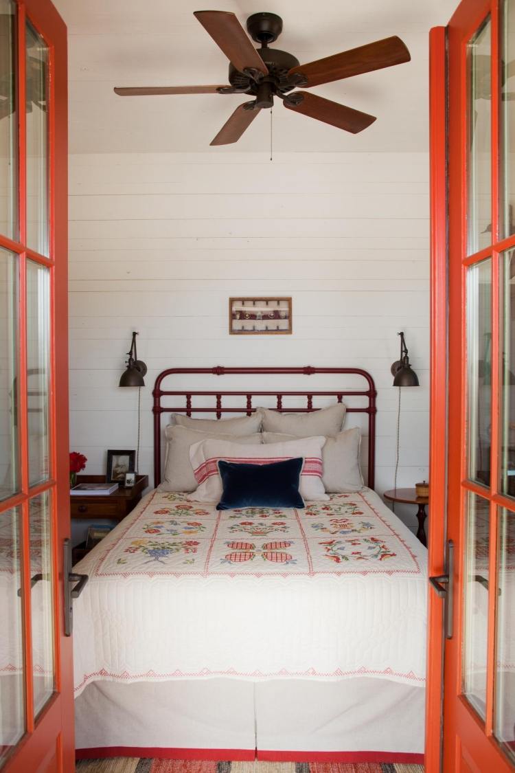 Cottage anglais dans la chambre adulte en 55 idées cool