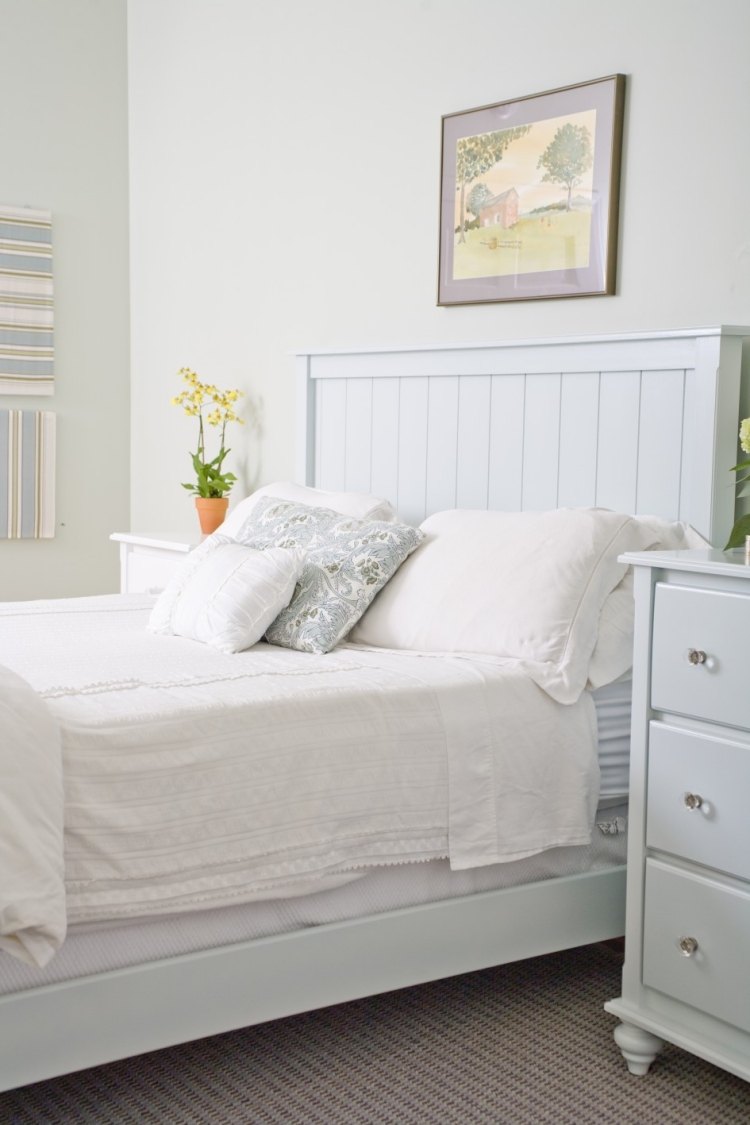 Cottage anglais dans la chambre adulte en 55 idées cool