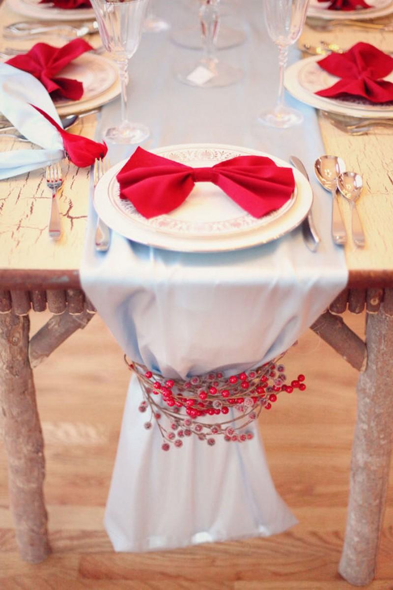 Déco table noël rouge et blanc 50 idées