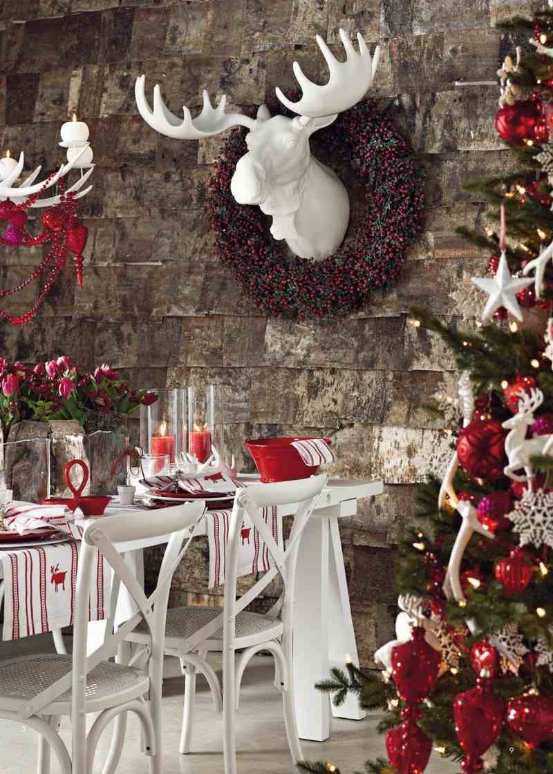 Déco table noël rouge et blanc 50 idées