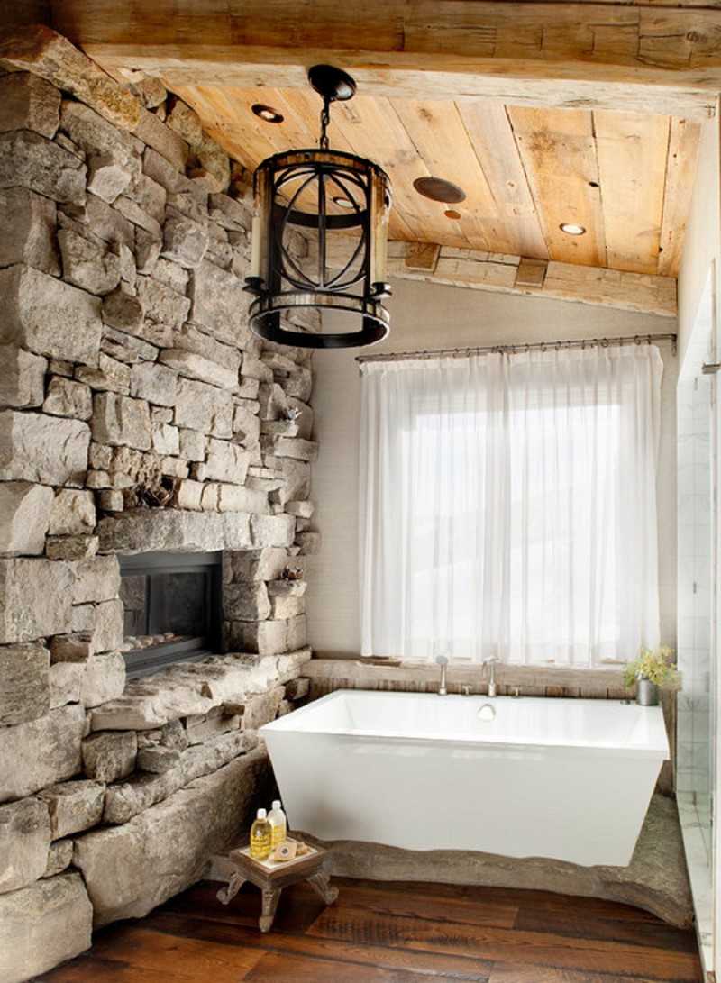Image salle de bain l'ambiance naturelle s'invite dans la salle