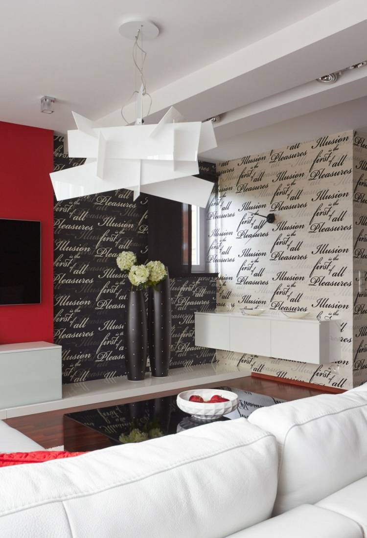 Papier peint noir 40 idées pour un design mural spectaculaire